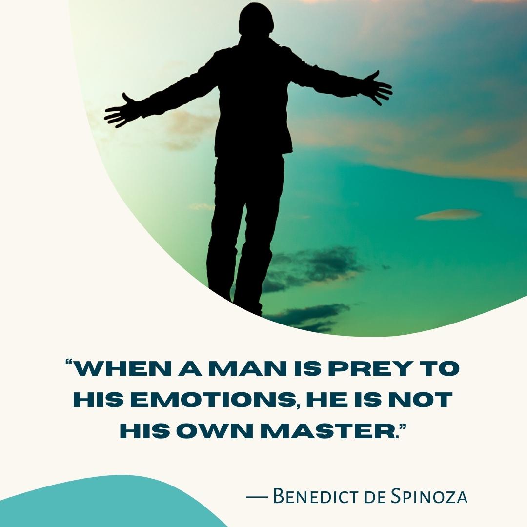 emotional anime quotes Benedict de Spinoza