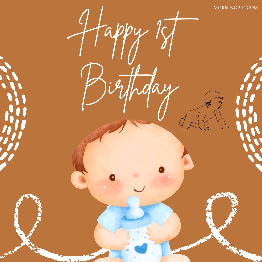 Happy 1st Birthday Images for a Baby Boy