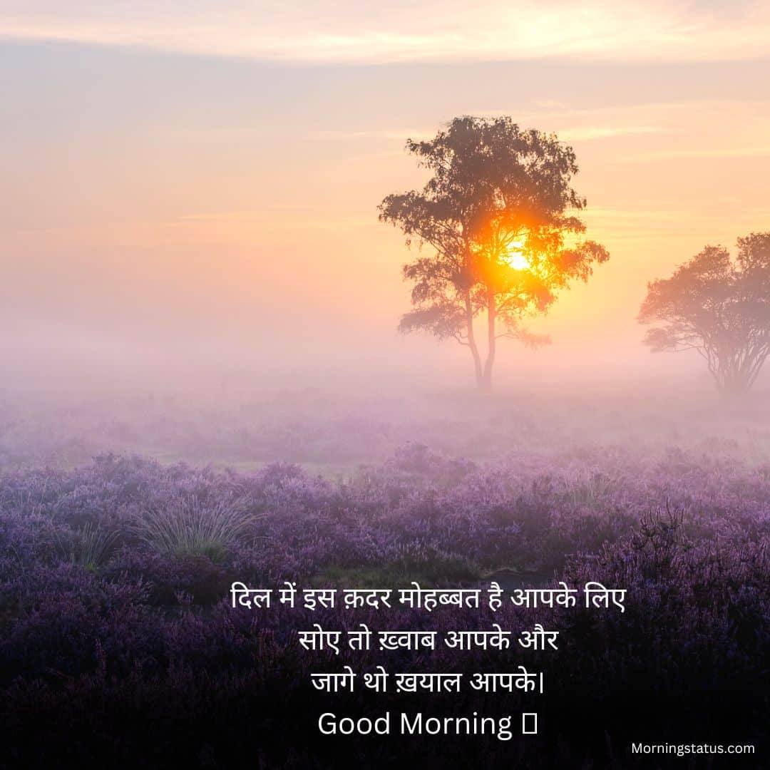 good morning images hindi shayari 