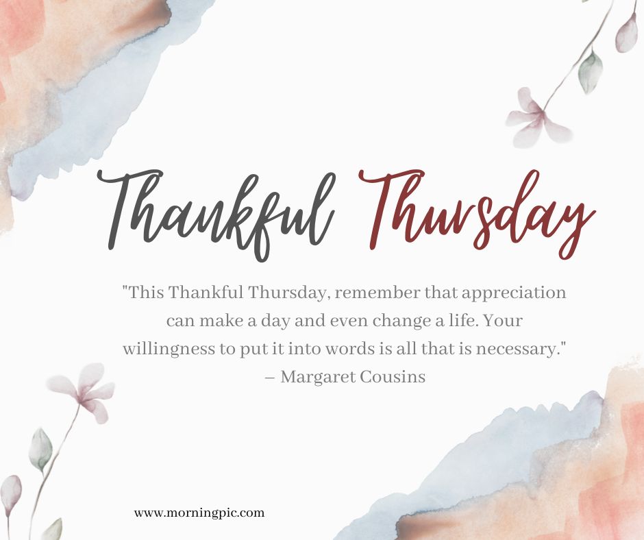 Good Morning Thankful Thursday Quotes