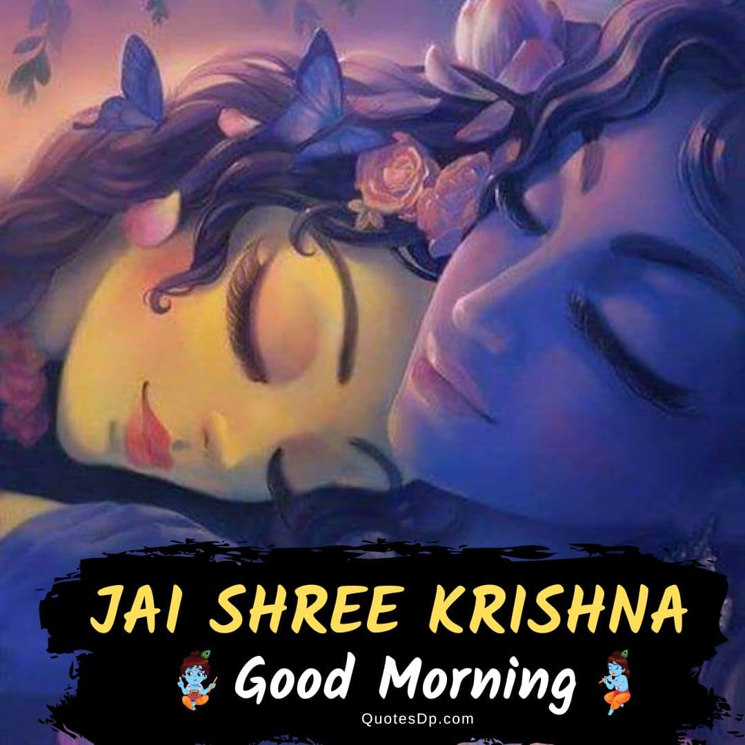 radha krishna good morning images 