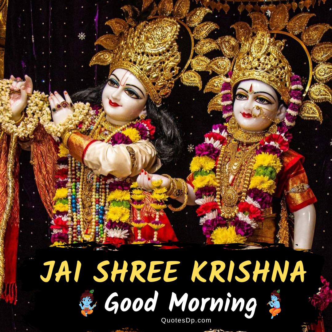 radha krishna good morning images 