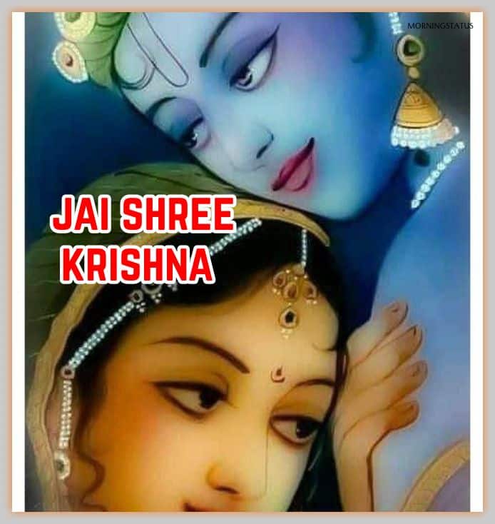 radhe krishna good morning image