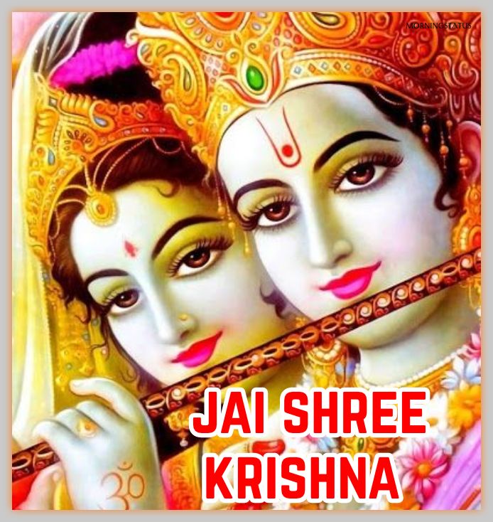 radhe krishna good morning image