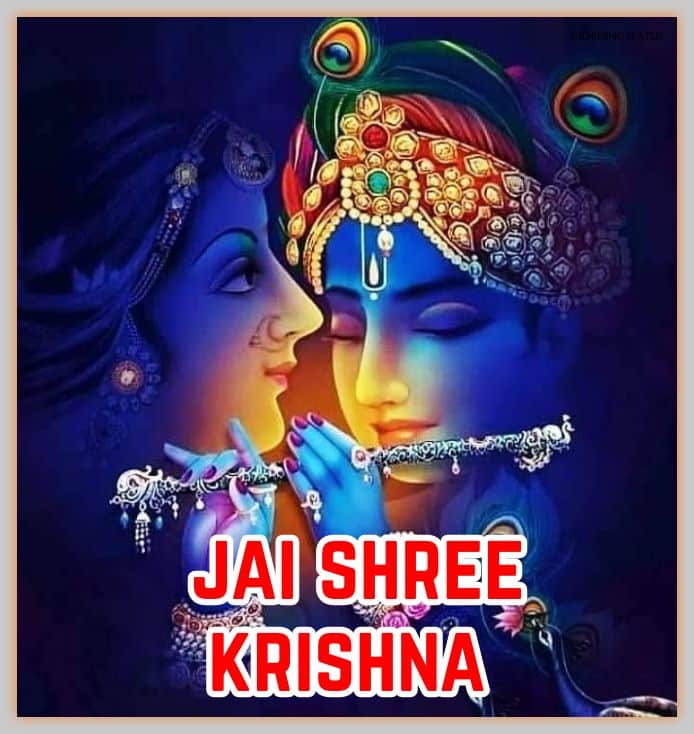 radhe krishna good morning image