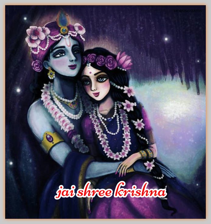 radhe krishna good morning image