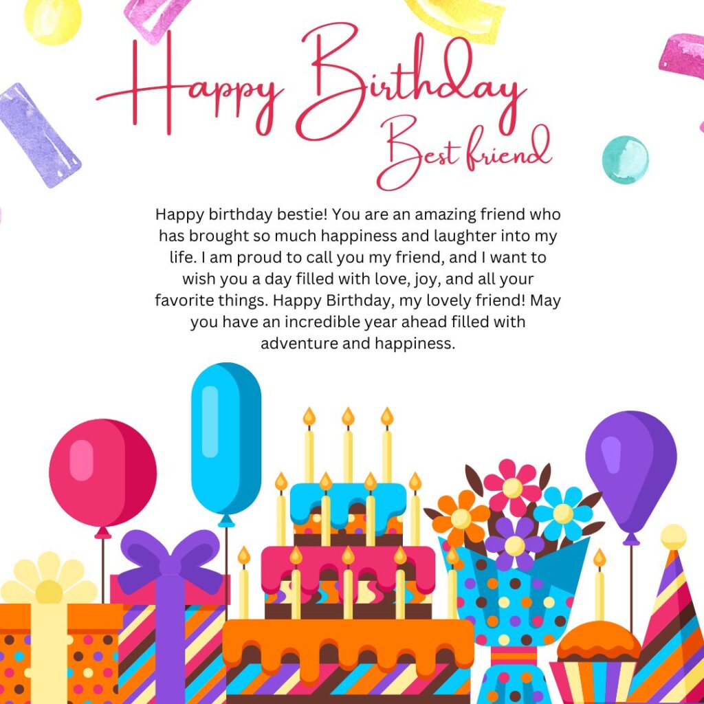 Birthday Paragraph for Best Friend