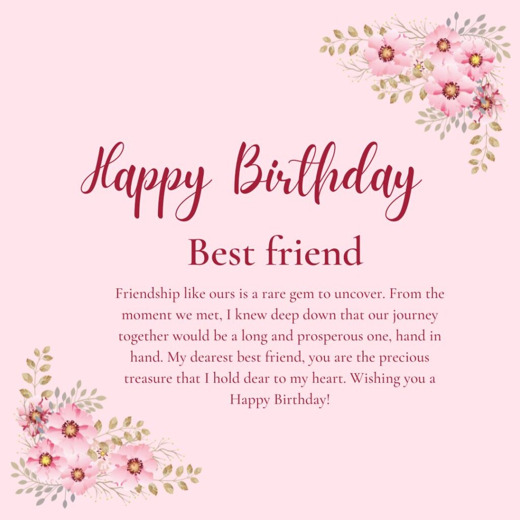 birthday paragraph for best friend