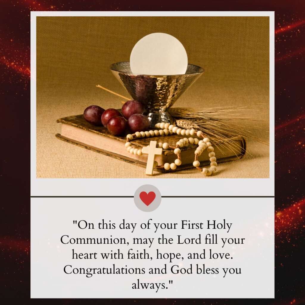 160+ First Holy Communion Wishes: Beyond 'Congratulations' - Morning Pic HD