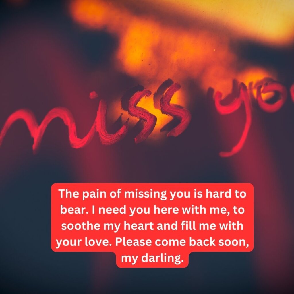 I Miss You Message