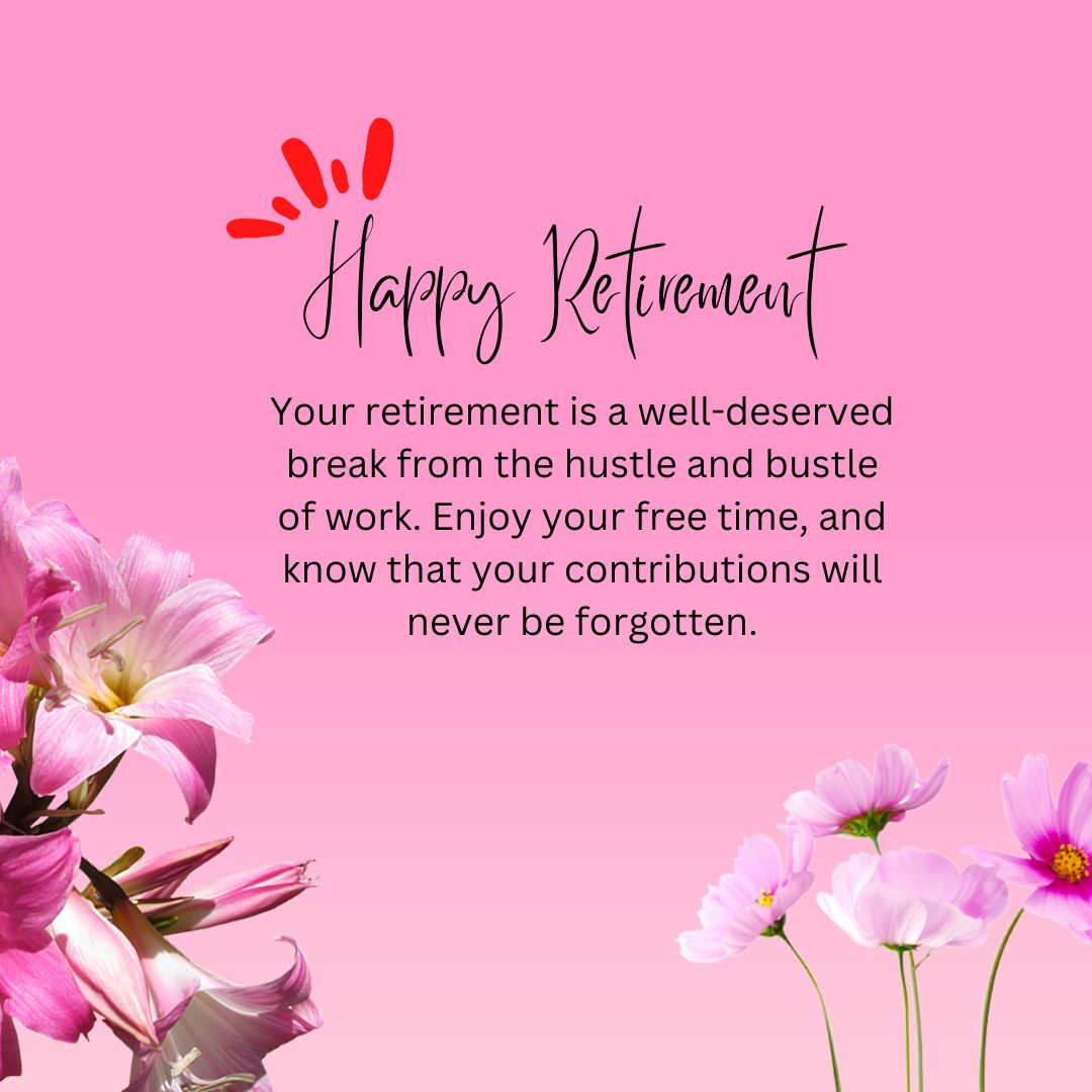 Retirement Wishes for Colleague