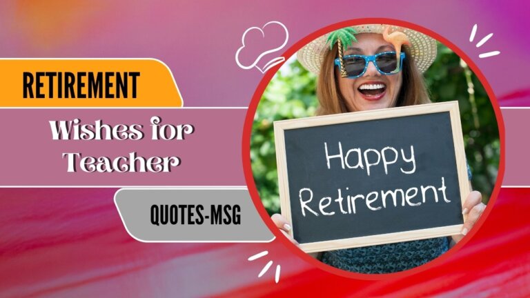 Retirement Wishes for Teacher