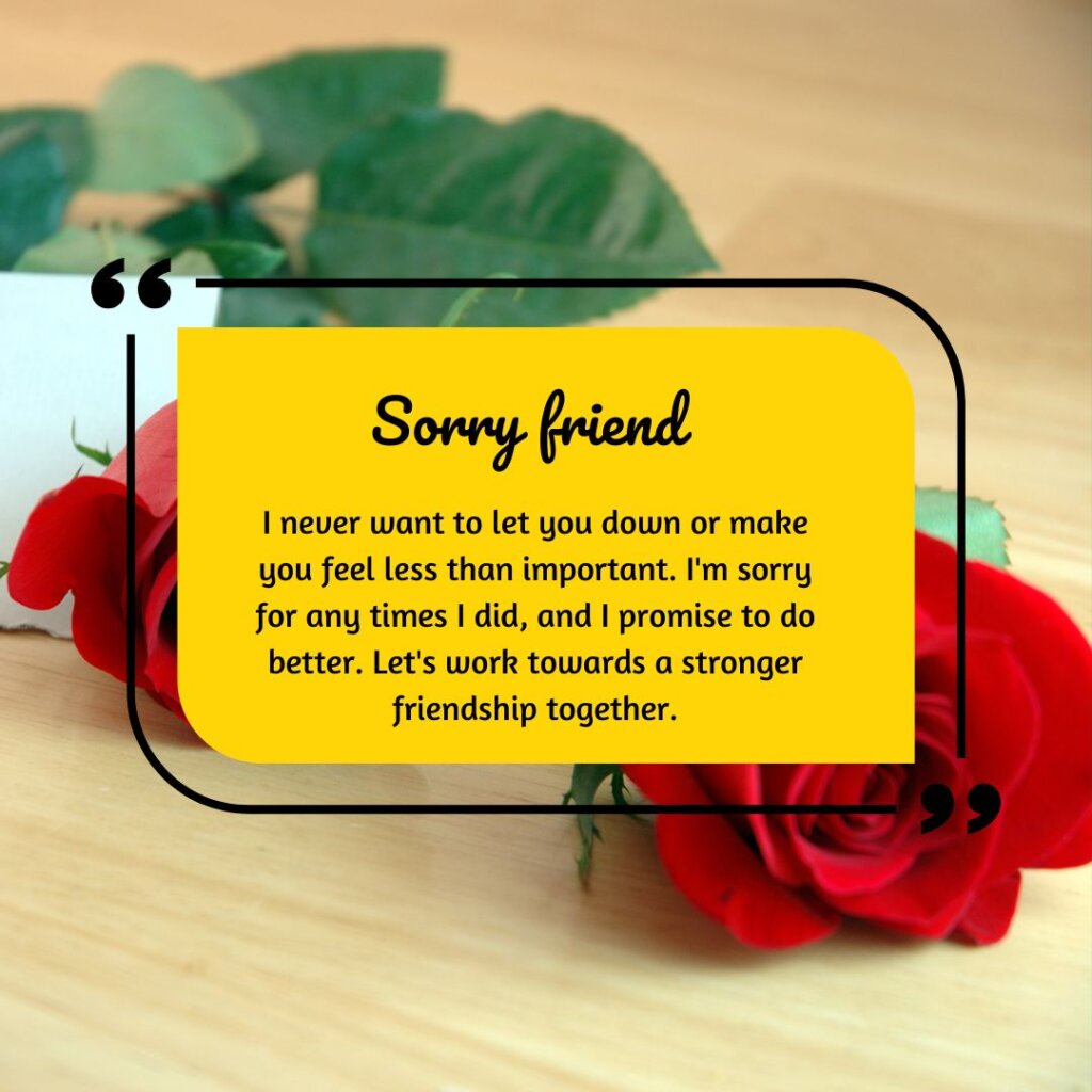 Sorry Messages for Friends