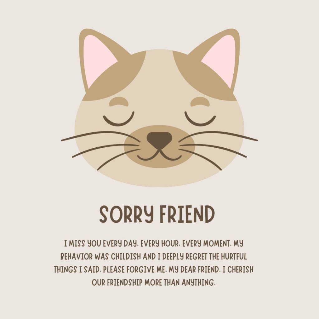 Sorry Messages for Friends