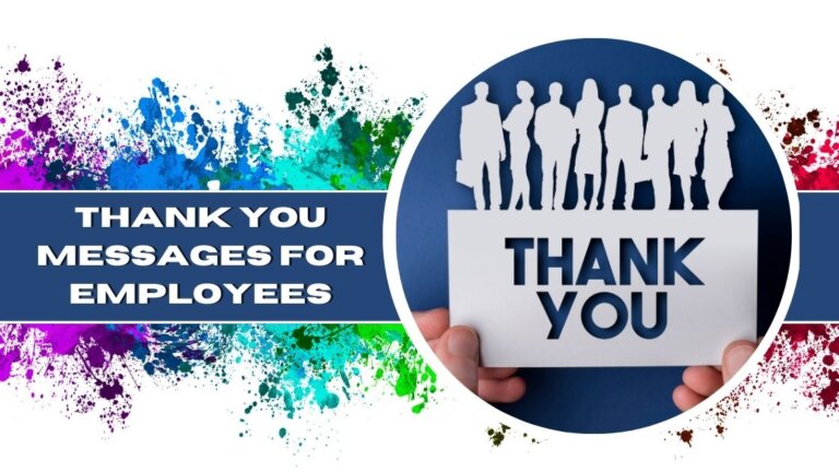 Thank You Messages for Employees