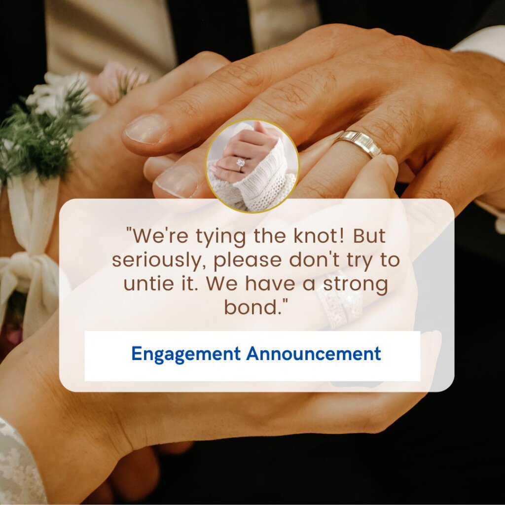 engagement announcement