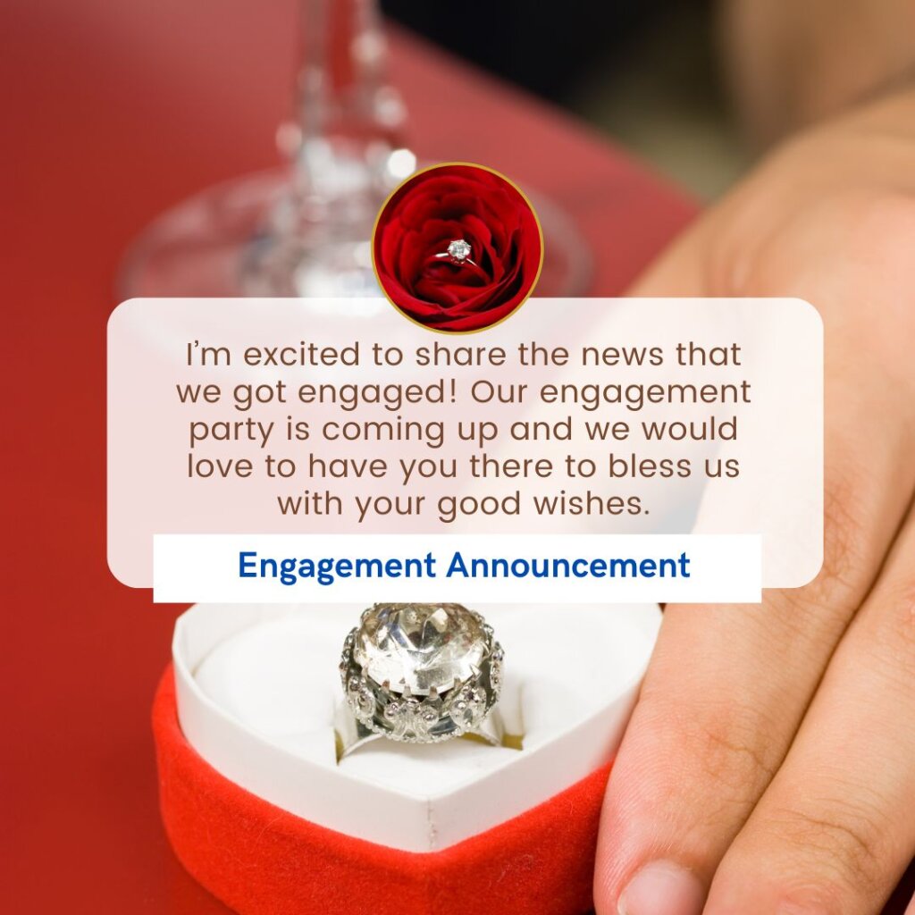 engagement announcement