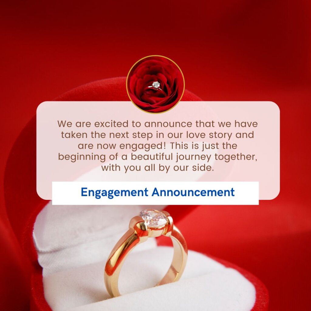 engagement announcement