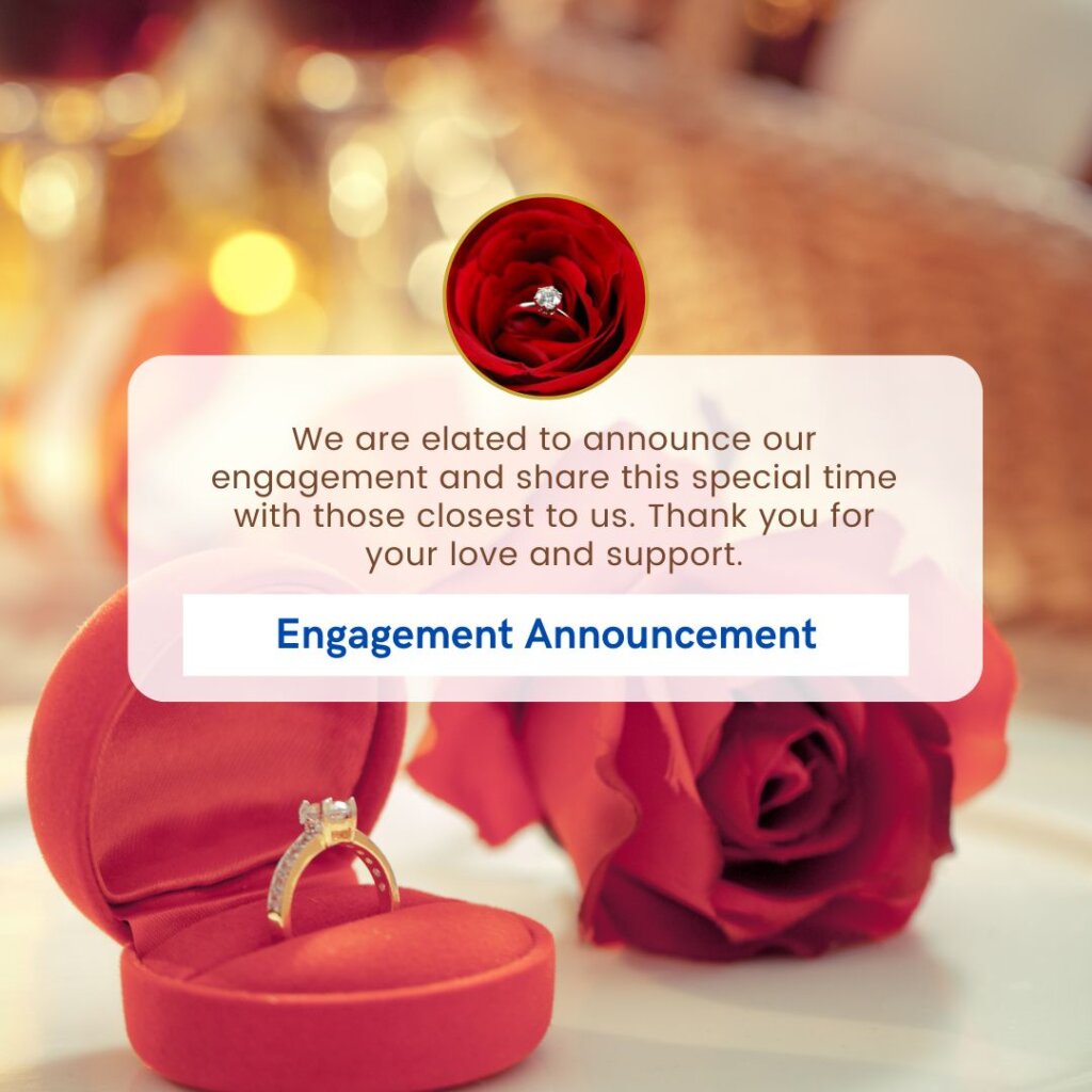 engagement announcement