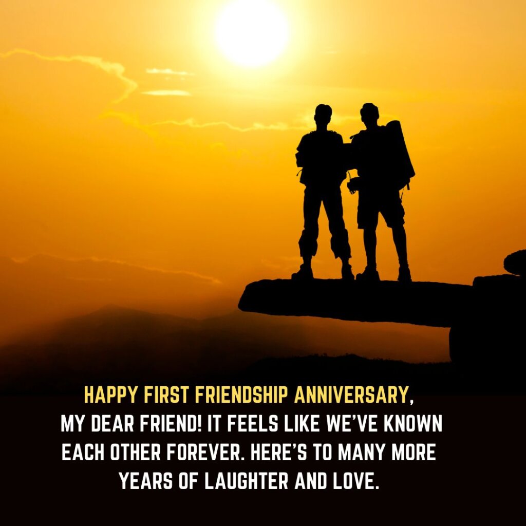 friendship anniversary wishes