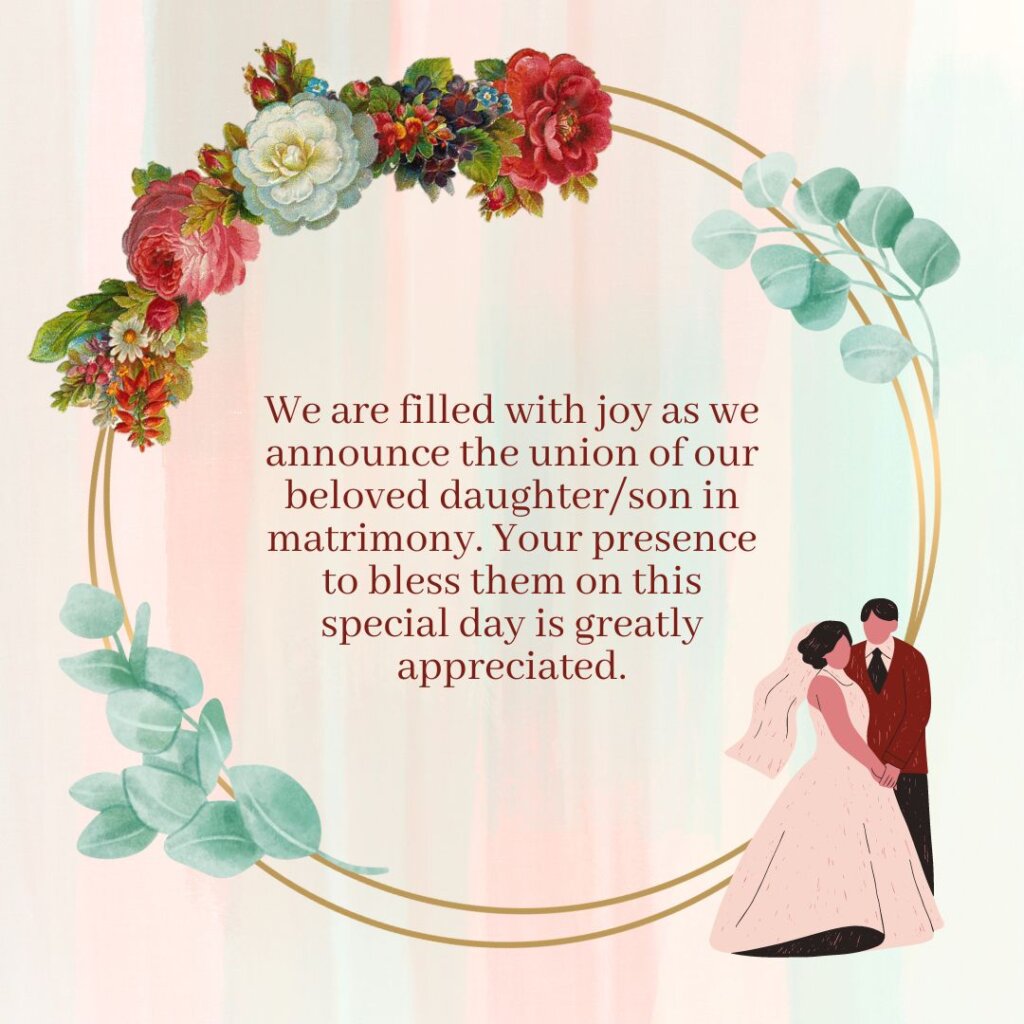 wedding invitation messages