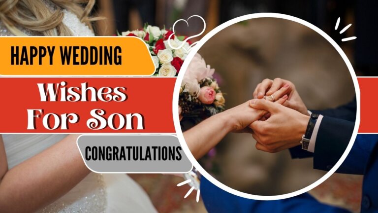 wedding wishes for son