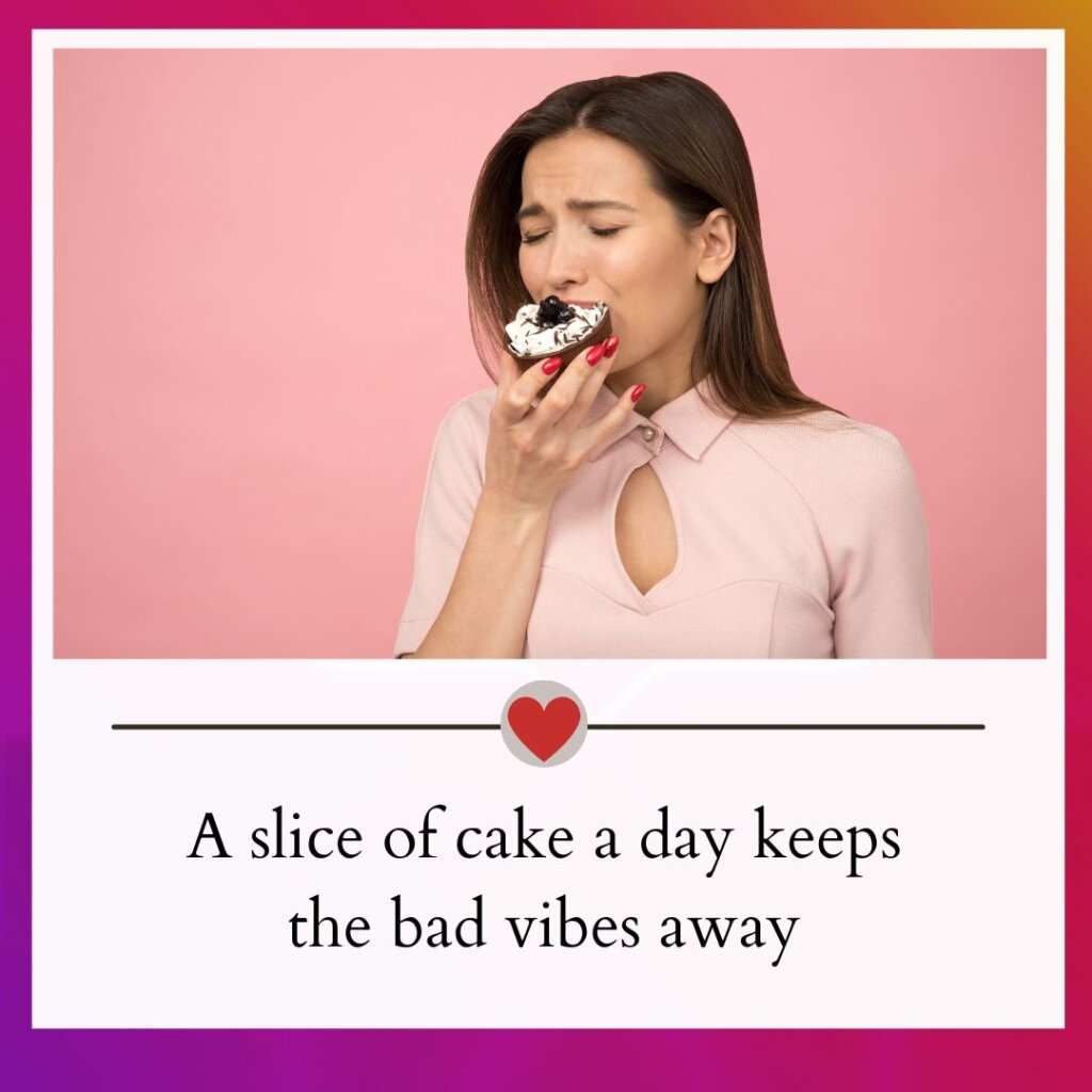 Cake captions