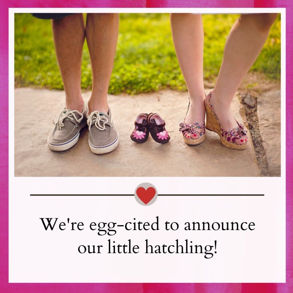 Pregnancy announcement captions