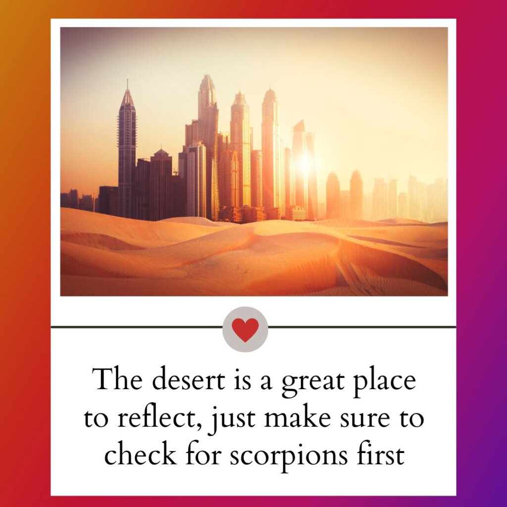 dubai captions Quotes