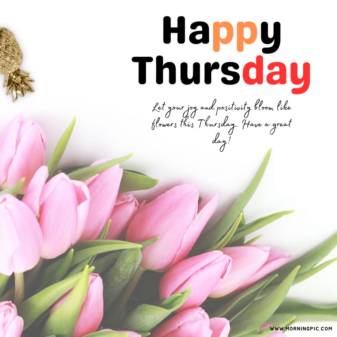 happy thursday images with flowers