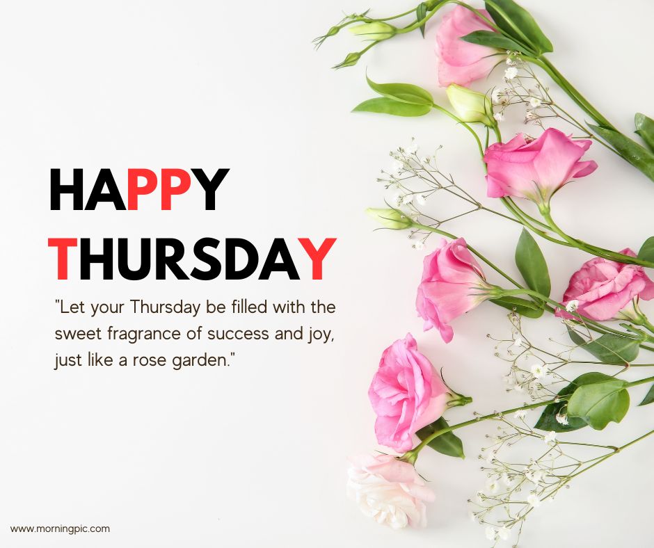 happy thursday images with flowers