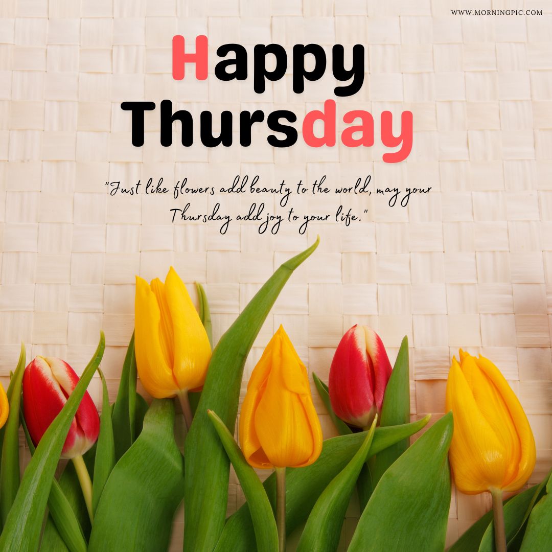 happy thursday images with flowers