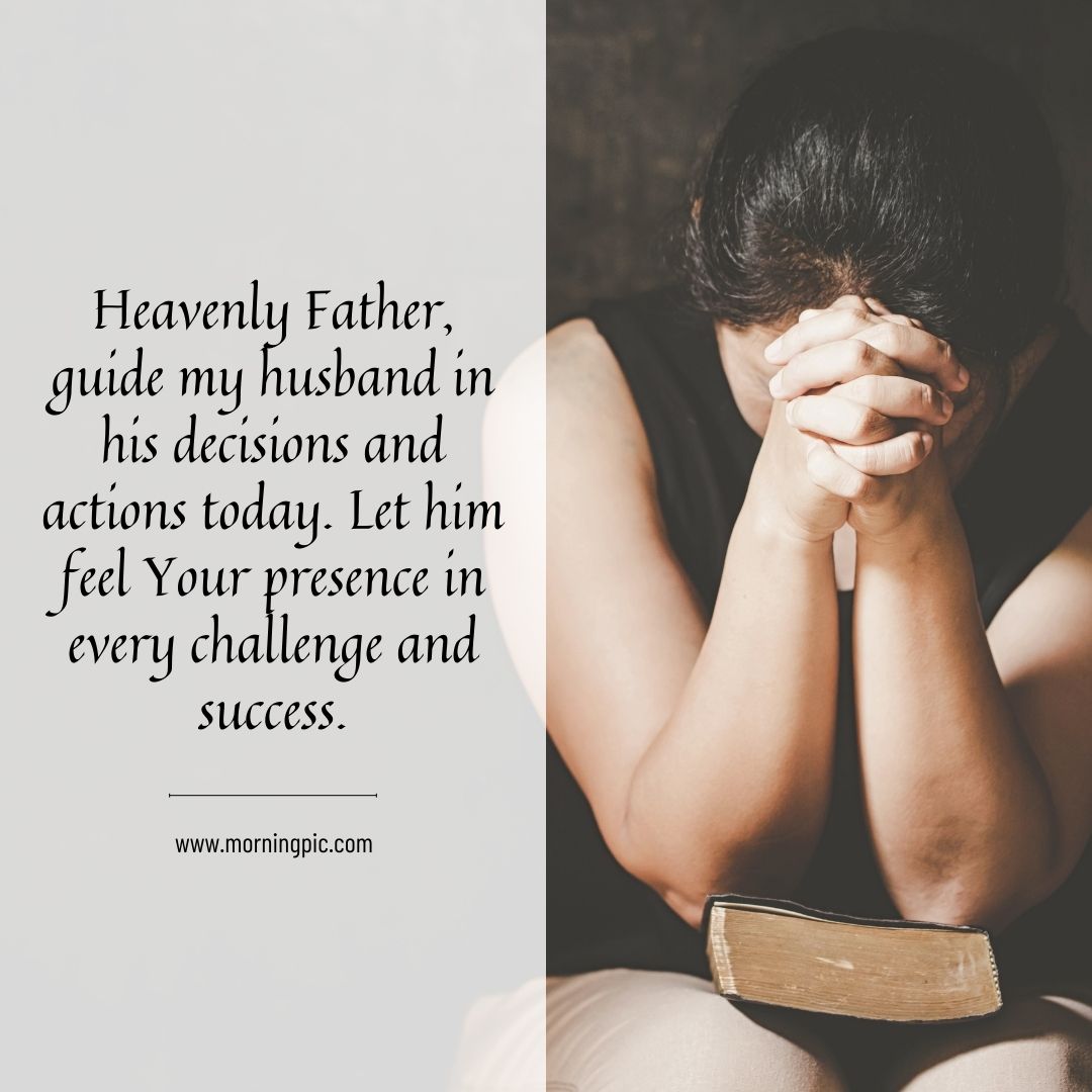 Monday Morning Prayer for my Husband