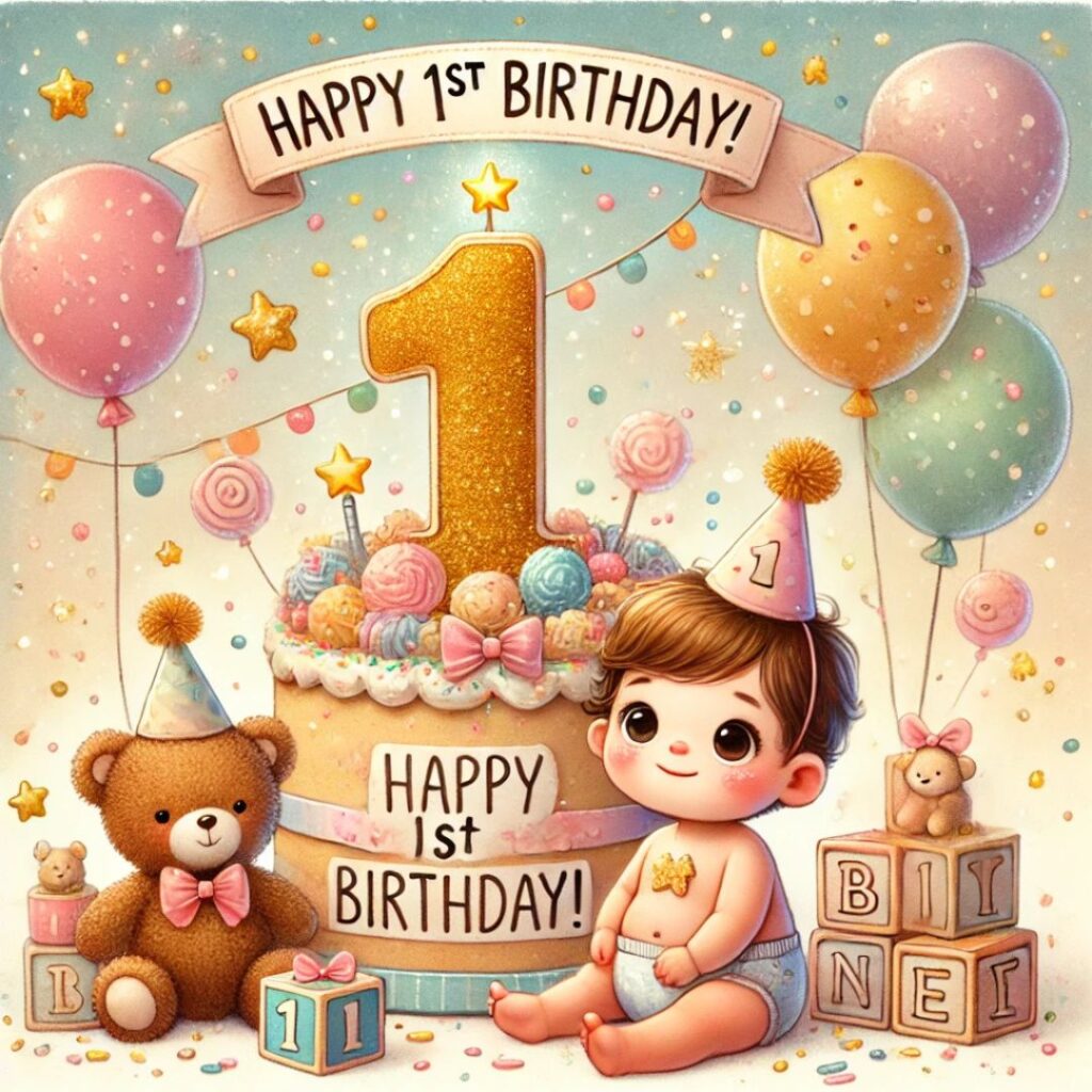 Happy 1st Birthday Image