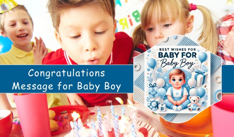 Congratulations Message for Baby boy