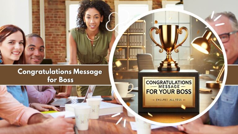 Congratulations Message for Boss