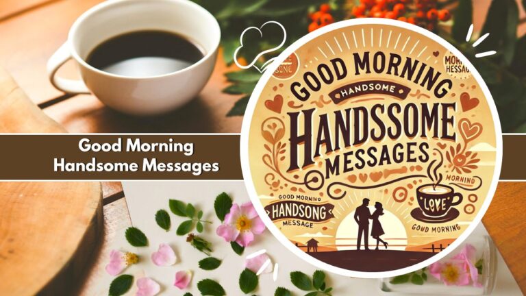 Good Morning Handsome Messages