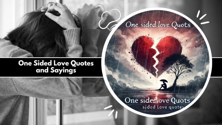 One Sided Love Quotes and Sayings