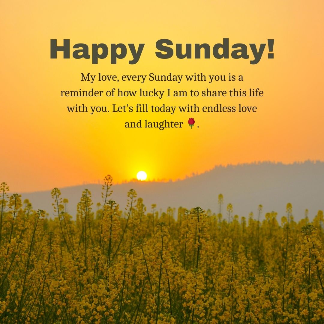 Romantic Happy Sunday Messages