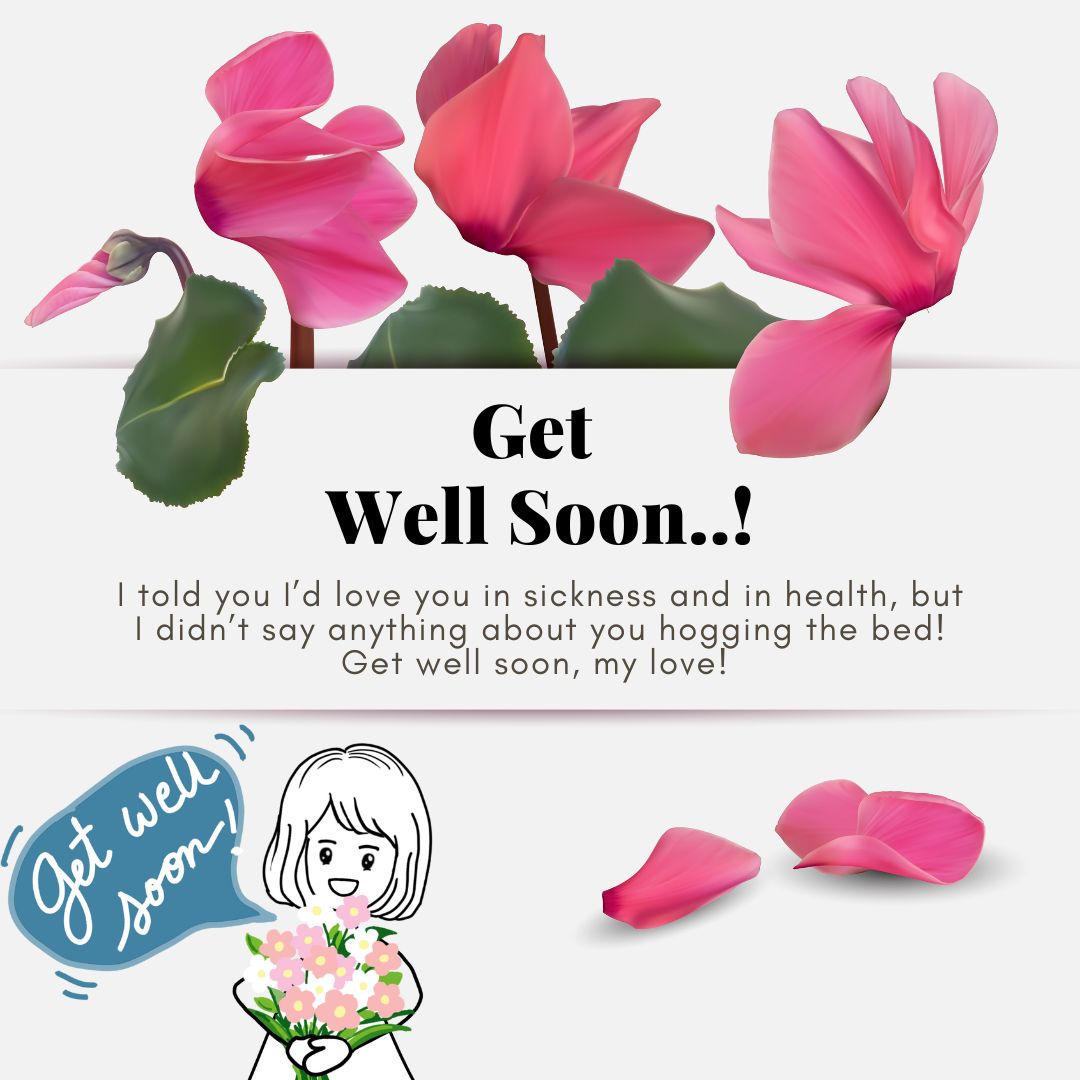 Witty Get Well Soon Messages for Your Husband