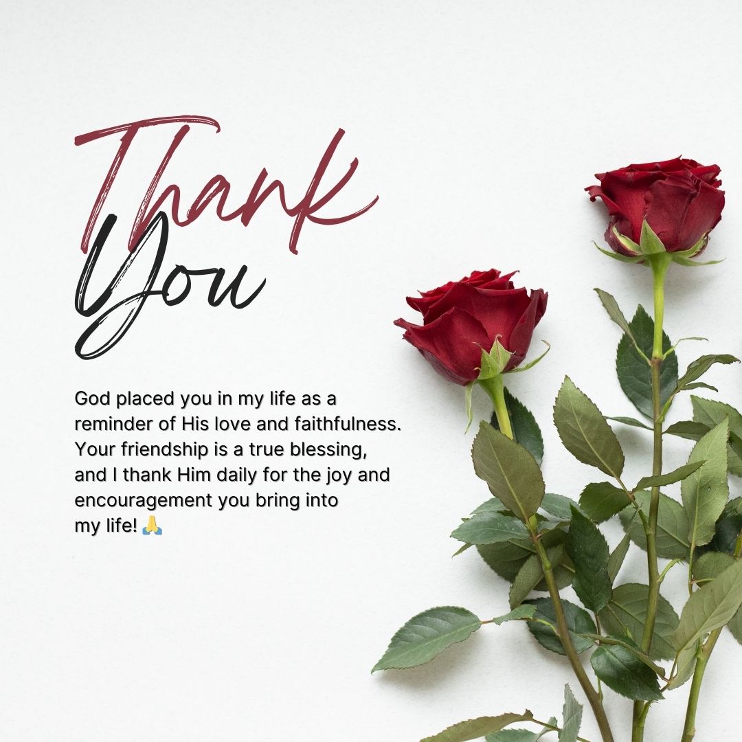 Christian Thank You Messages for Friends with Deep Meaning