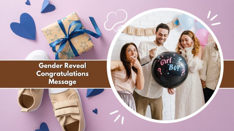 Gender Reveal Congratulations Message