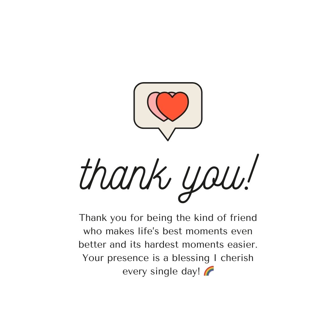 Meaningful Thank You Messages for Friends That Show True Gratitude