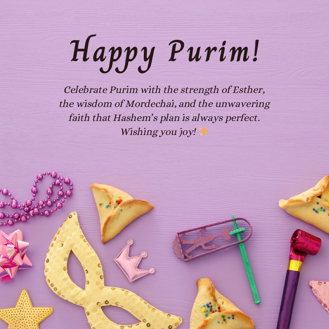 Religious Happy Purim Wishes to Celebrate the Spirit of the Festival